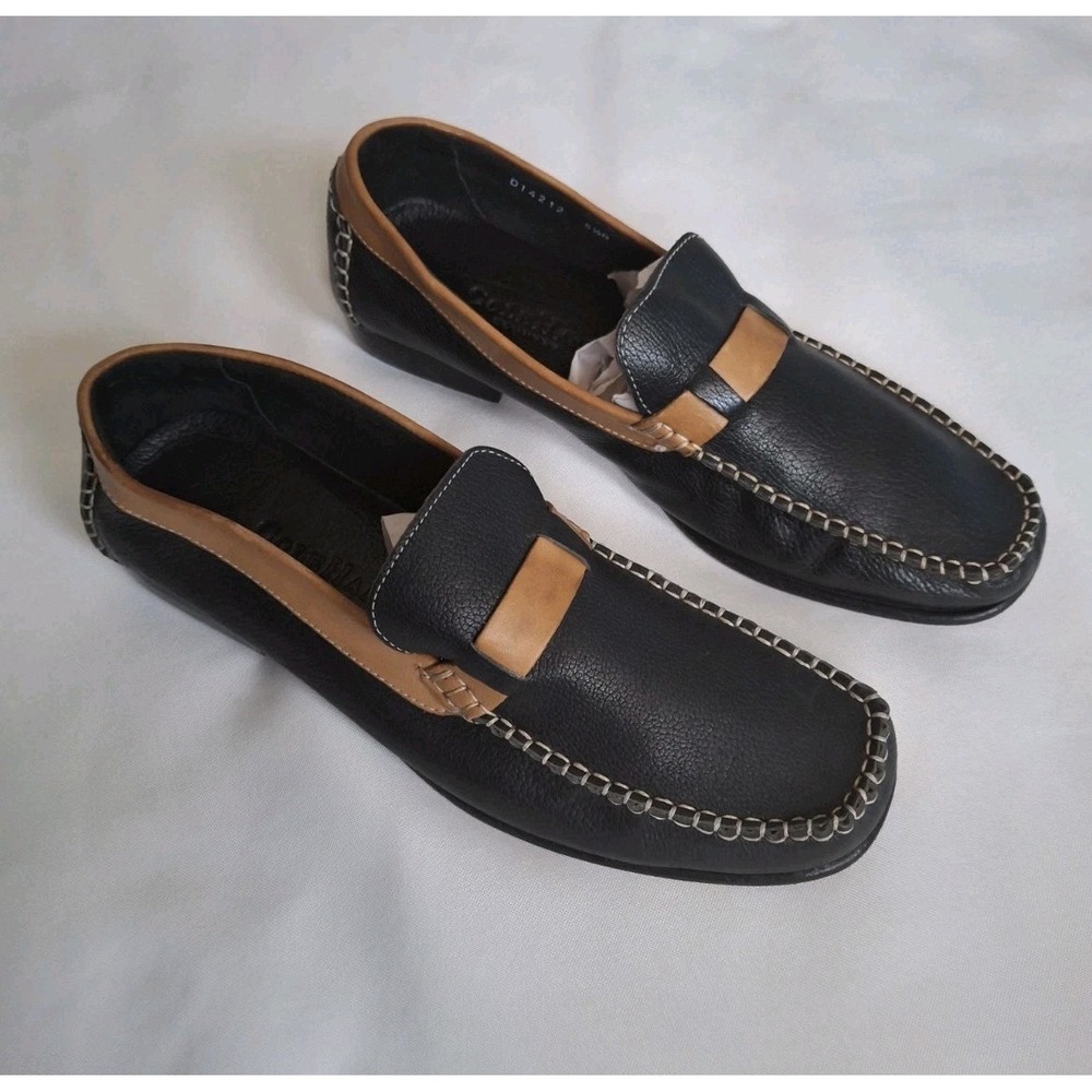 Women's Cole Haan Country Two Tone Loafers Black Tan Size‎ 8½B